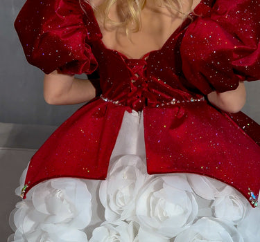 Crimson Snowflake Dress - AB3814 Made To Order