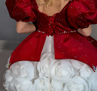 Crimson Snowflake Dress - AB3814 Made To Order