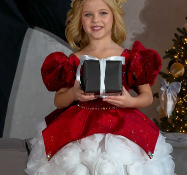 Crimson Snowflake Dress - AB3814 Made To Order