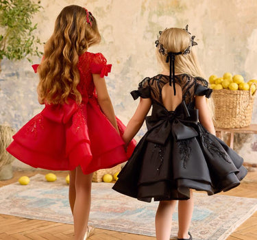 Scarlet Whirl Dress - AB3842 Made To Order