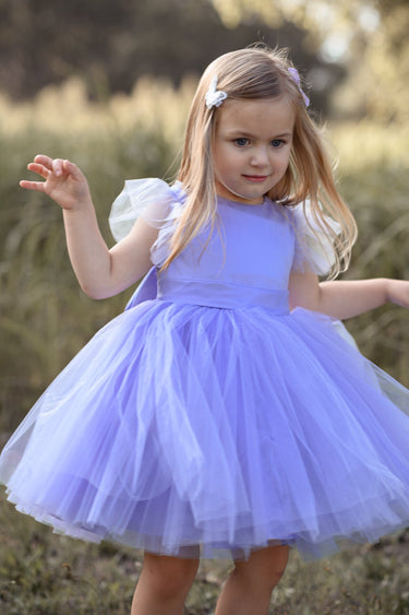 Alara Dress - Lilac - Flower Girl Dress - Aylu Bebe