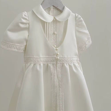 Alessio Mikado Christening Gown Set for Boys – Made to Order (AB017) - Flower Girl Dress - Aylu Bebe