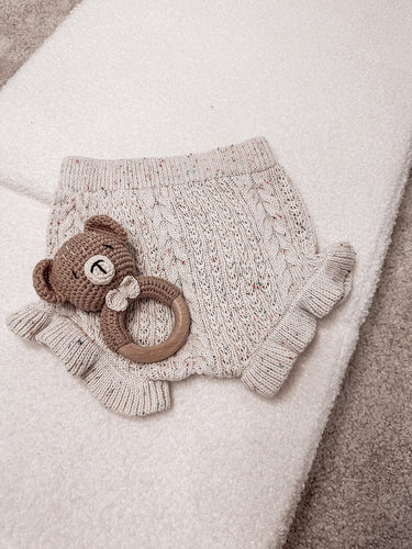 Alice Knit Bloomers - Cream - Flower Girl Dress - Aylu Bebe