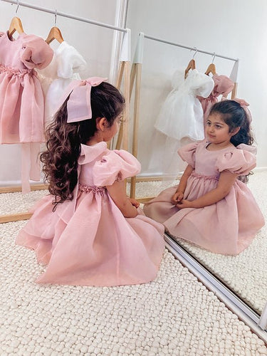 Amara Organza Flower Girl Dress (AB006) - Flower Girl Dress - Aylu Bebe