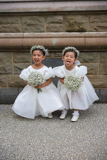 Amara Organza Flower Girl Dress (AB006) - Flower Girl Dress - Aylu Bebe