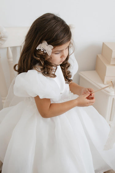 Amara Organza Flower Girl Dress (AB006) - Flower Girl Dress - Aylu Bebe