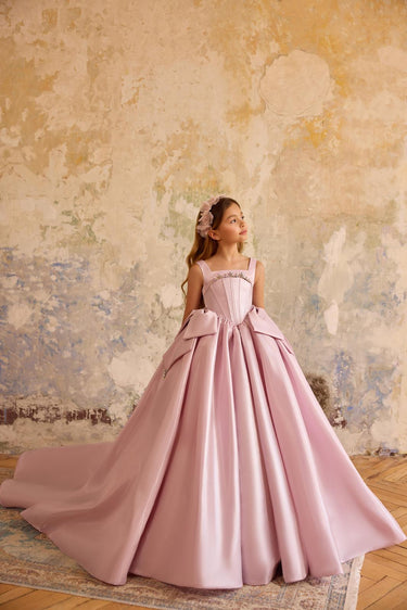 Amélie Rosé Gown AB3818 | Made to order - Flower Girl Dress - Aylu Bebe