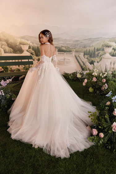 Amorette Lace Gown - AB3932 - Flower Girl Dress- Aylu Bebe