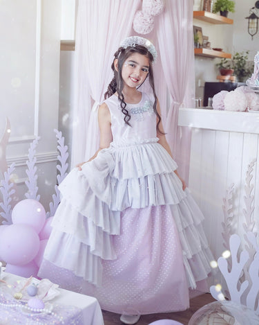 Aqua Princess Dress - Spinkie - Flower Girl Dress - Aylu Bebe