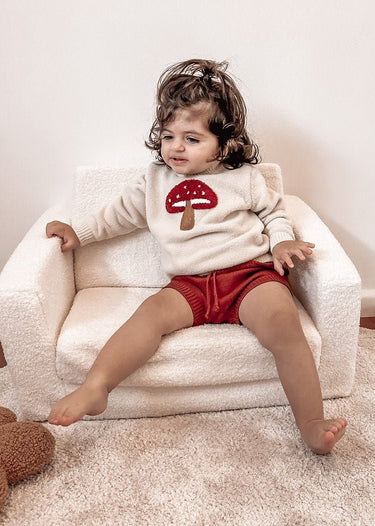 Ari Knit Bloomers - Burnt Orange - Flower Girl Dress - Aylu Bebe