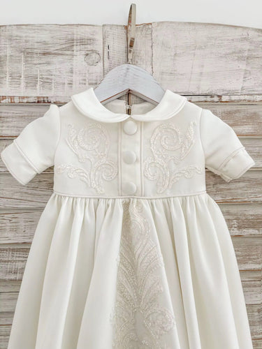 Aurelian Heirloom Christening Gown for Boys (Baptism Outfit) – Made to Order (AB003) - Flower Girl Dress - Aylu Bebe