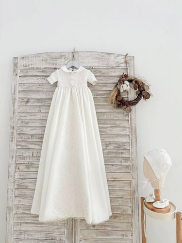 Aurelian Heirloom Christening Gown for Boys (Baptism Outfit) – Made to Order (AB003) - Flower Girl Dress - Aylu Bebe