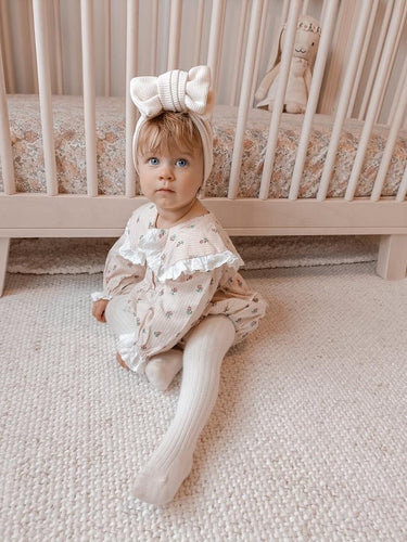 Ayla Romper - Beige - Flower Girl Dress - Aylu Bebe