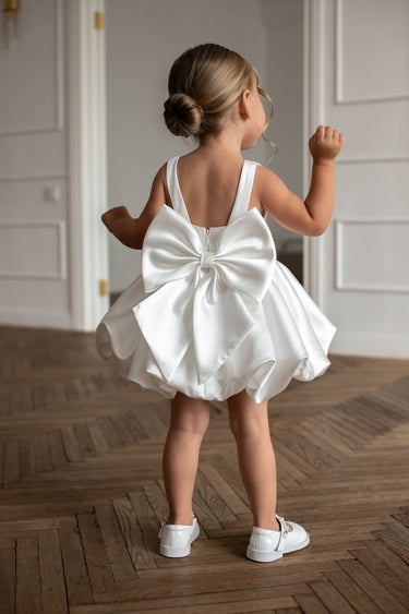 Bella Bow Flower Girl Dress - Flower Girl Dress - Aylu Bebe