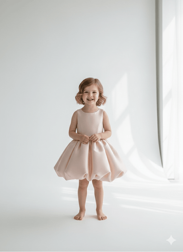 Bella Bow Mikado Flower Girl Dress - Made to Order (AB004) - Flower Girl Dress - Aylu Bebe