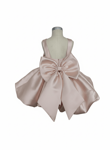 Bella Bow Mikado Flower Girl Dress - Made to Order (AB004) - Flower Girl Dress - Aylu Bebe