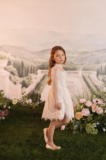Belladore Lace Gown - AB3937 - Flower Girl Dress- Aylu Bebe
