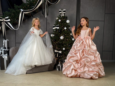 Blush Rosabella Gown - AB3819 Made To Order - Flower Girl Dress - Aylu Bebe