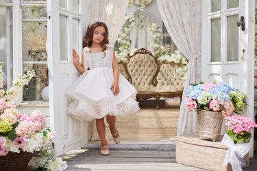 Elara Dress AB3617 - Made to Order - Flower Girl Dress - Aylu Bebe