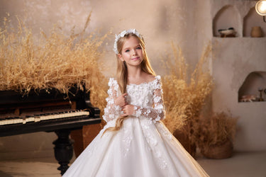 Élodie Fleur Gown AB3619 | Made to order - Flower Girl Dress - Aylu Bebe