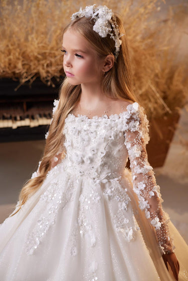 Élodie Fleur Gown AB3619 | Made to order - Flower Girl Dress - Aylu Bebe
