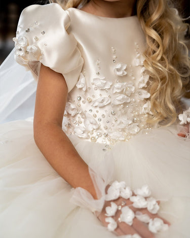 Elysia Handmade Flower Girl Dress – Made to Order - Flower Girl Dress - Aylu Bebe