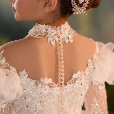 Emmeline Lace Gown - AB3922 - Flower Girl Dress- Aylu Bebe