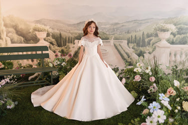 Étoile Corset Gown - AB3907 - Flower Girl Dress- Aylu Bebe