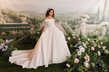 Evelisse Gown - AB3916 - Flower Girl Dress- Aylu Bebe