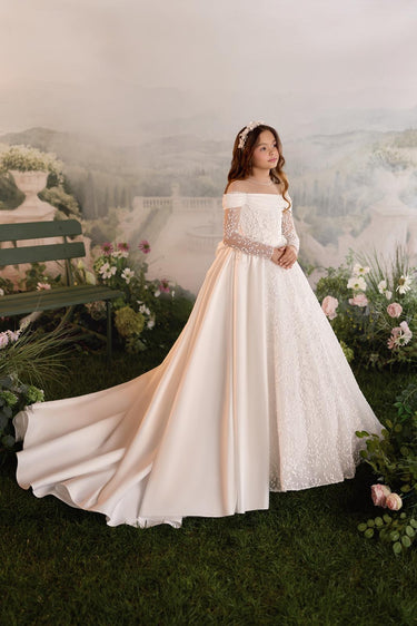 Evelisse Gown - AB3916 - Flower Girl Dress- Aylu Bebe