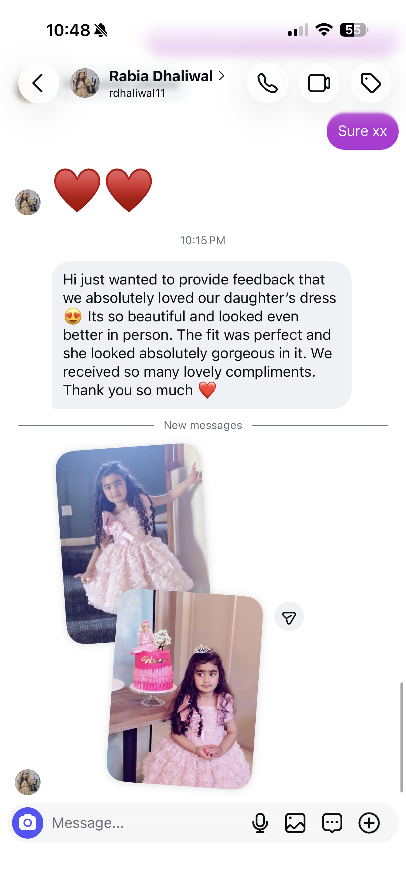 Aylu Bebe customer photo and feedback
