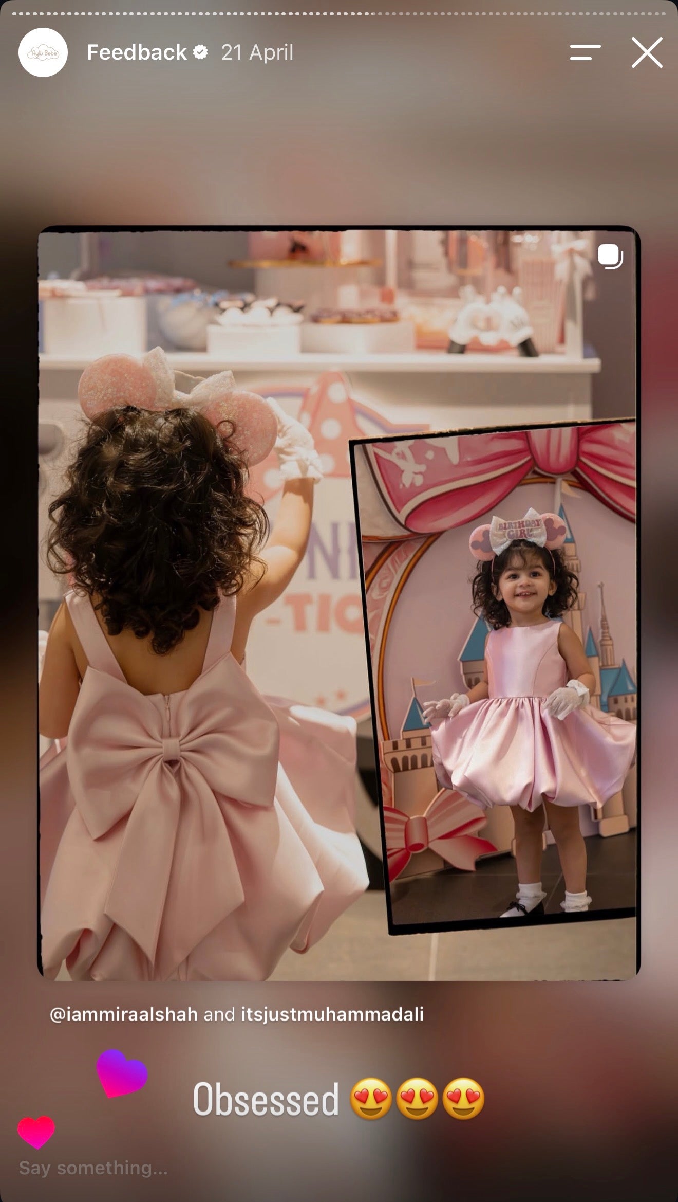 Aylu Bebe customer photo and feedback