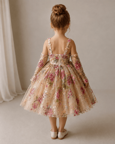 Flora Royale Dress – Made to Order - Flower Girl Dress- Aylu Bebe