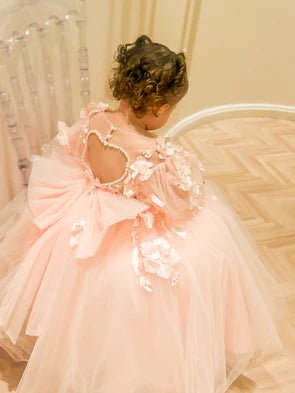 Florence by Mimi Miya couture - Pink - Flower Girl Dress - Aylu Bebe