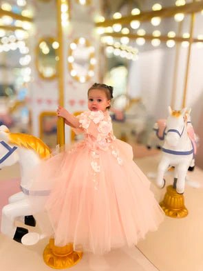Florence by Mimi Miya couture - Pink - Flower Girl Dress - Aylu Bebe