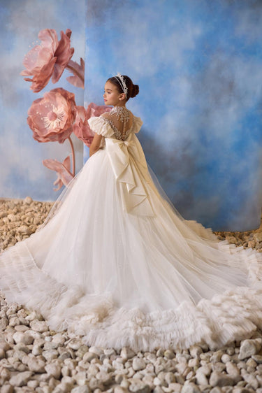 Isalune Royale Flower Girl Dress – Made to Order (AB3726) - Flower Girl Dress - Aylu Bebe