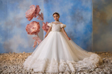 Isalune Royale Flower Girl Dress – Made to Order (AB3726) - Flower Girl Dress - Aylu Bebe
