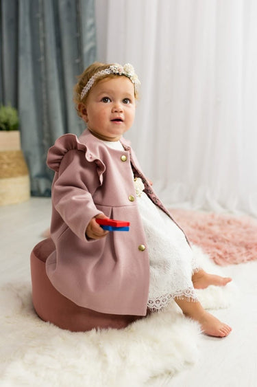 Lea Coat - Pink - Flower Girl Dress - Aylu Bebe