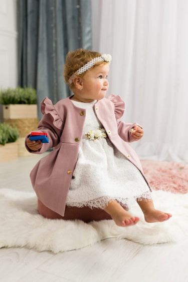 Lea Coat - Pink - Flower Girl Dress - Aylu Bebe