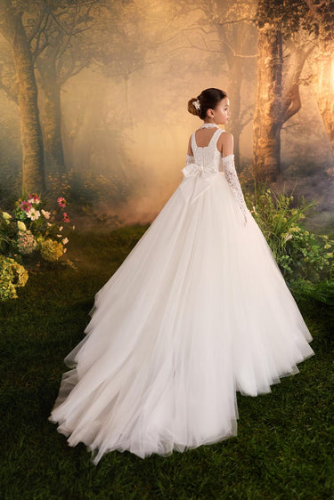 Lucienne Pearl Gown - AB3934 - Flower Girl Dress- Aylu Bebe