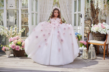 Luna Rosé AB3615 | Made to order - Flower Girl Dress - Aylu Bebe