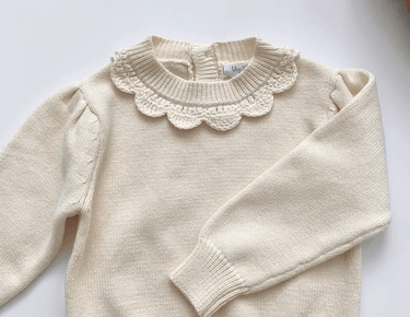 Mary Knit - Cream - Flower Girl Dress - Aylu Bebe