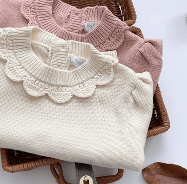 Mary Knit - Pink - Flower Girl Dress - Aylu Bebe