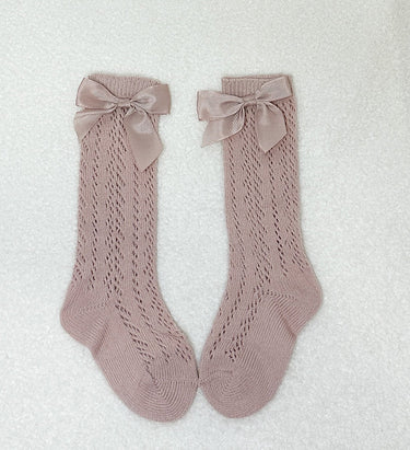 Mia Socks - Pink - Flower Girl Dress - Aylu Bebe