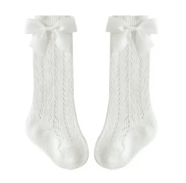 Mia Socks - White - Flower Girl Dress - Aylu Bebe
