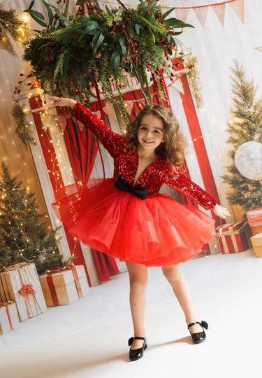 Midnight Noel - Flower Girl Dress - Aylu Bebe