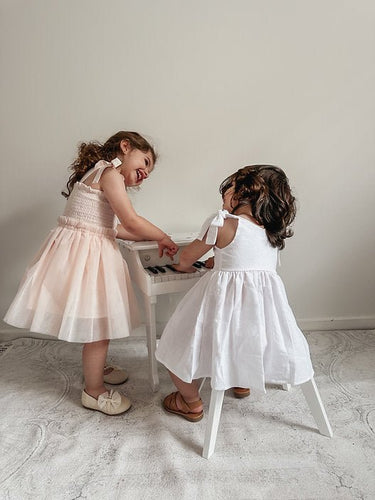 Mira Dress - White - Flower Girl Dress - Aylu Bebe
