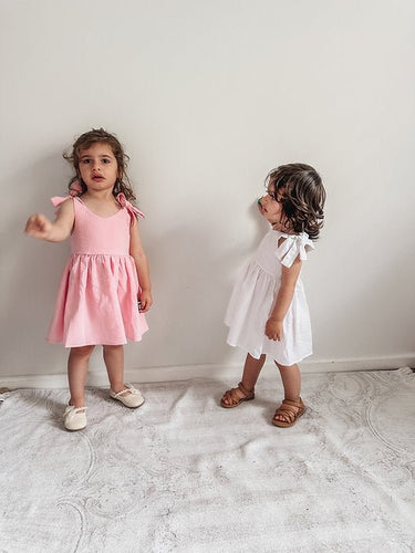 Mira Dress - White - Flower Girl Dress - Aylu Bebe