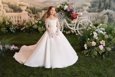 Mrosavelle Lace Gown - AB3919 - Flower Girl Dress- Aylu Bebe