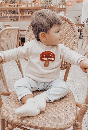 Mushroom Knit - Flower Girl Dress - Aylu Bebe